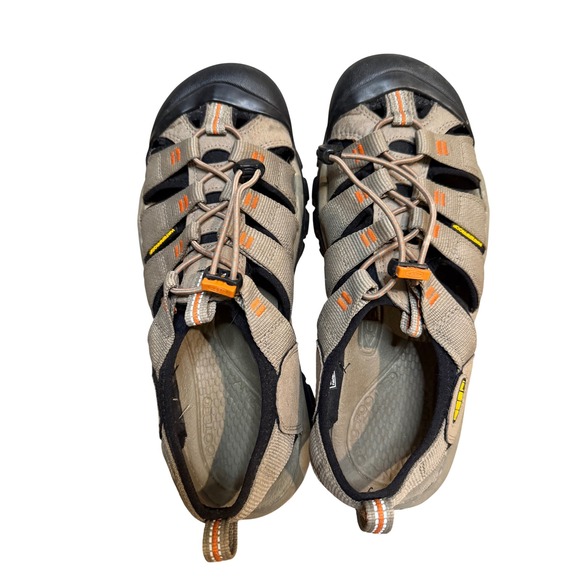 Keen Newport H2 Mens Waterproof Hiking Sandals Tan Orange Outdoor Shoes - Picture 6 of 16